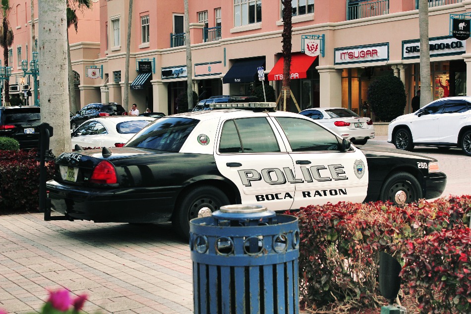 voiture de police à Boca Raton