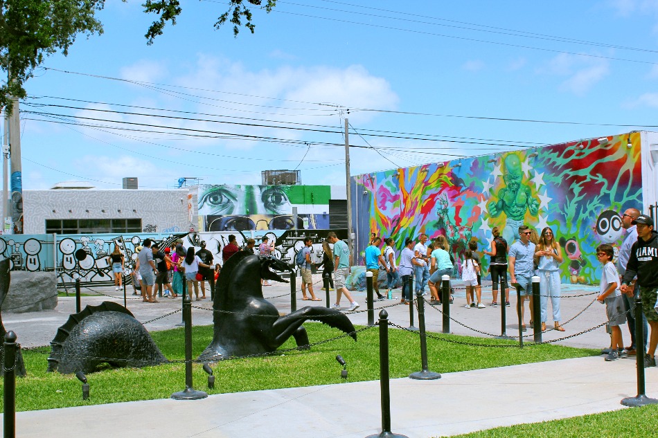 vue ensemble street art wynwood walls à Miami